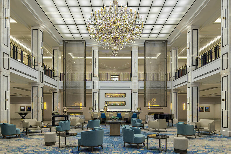 Die Lobby Lounge des neuen JW Marriott in Berlin | Foto: Marriott International