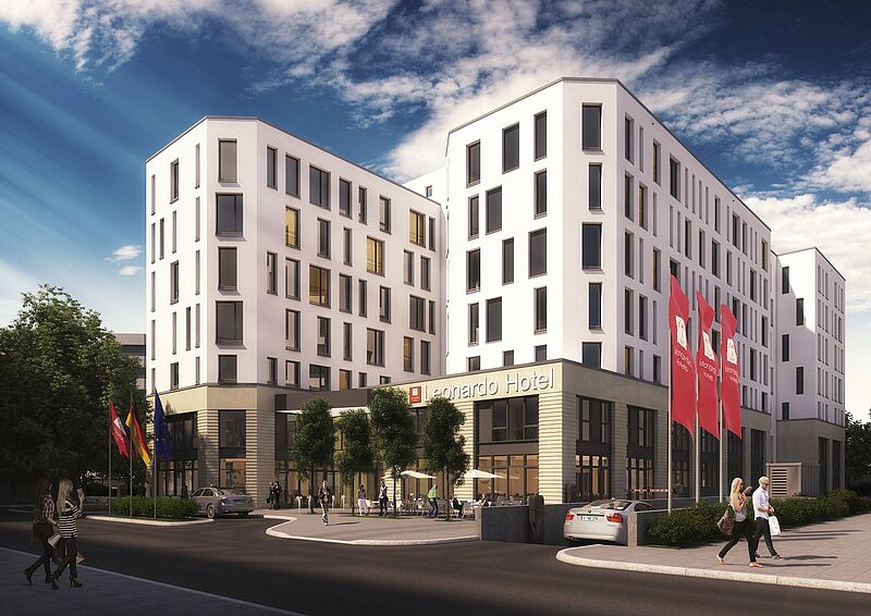 Außenansicht Leonardo Eschborn Frankfurt |
Foto: Sonnentag Architektur