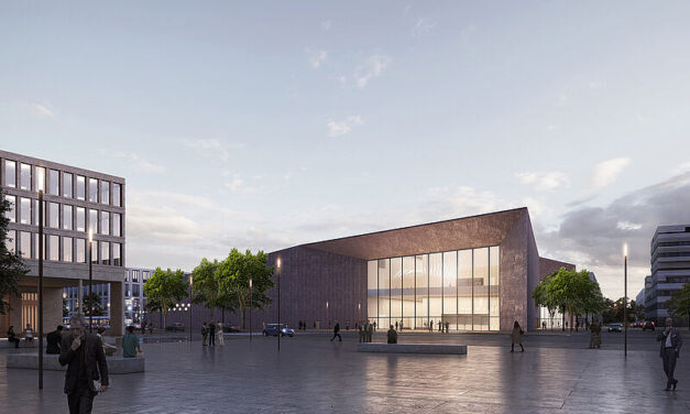 So wird das Heidelberg Congress Center nach seiner Fertigstellung aussehen. Abbildung: Degelo Architekten Basel