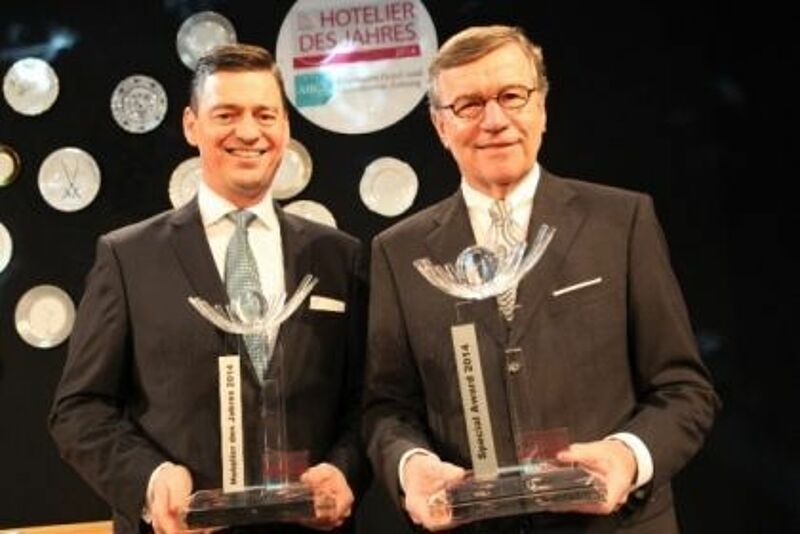 Der Hotelier des Jahres und der Special-Award-Gewinner 2014: (von links) Ingo C. Peters und Karl Nüser