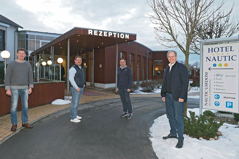 Von links: Harry Bunczek, Walter Neumann, Thomas Wellnitz, Rolf Seelige-Steinhoff