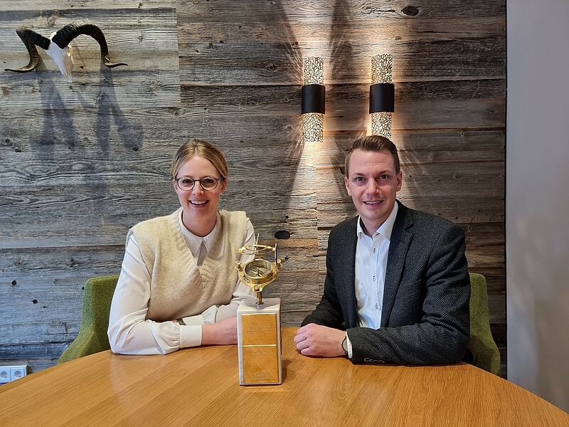 Nele Landschof und Sven Dierksen vom Ringhotel Hanstedt gewinnen den 