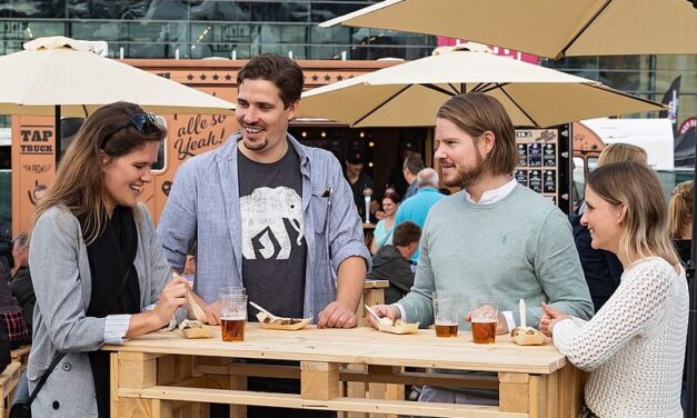 BU: Das Restart-Special findet pandemiebedingt in drei statt in sieben Hallen statt – dafür aber auf einem deutlich größeren Freigelände an der frischen Luft. Foto: M3B GmbH/ Jan Rathke