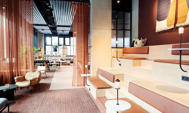 Eingangsbereich im neuen Scandic München Macherei. Foto: Scandic Hotels