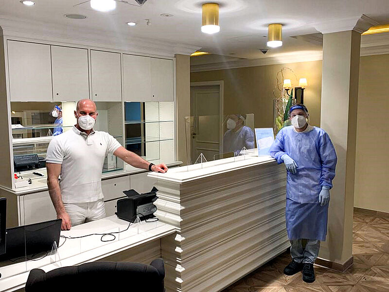 Schnelltest-Station Kempinski Hotel Frankfurt Gravenbruch