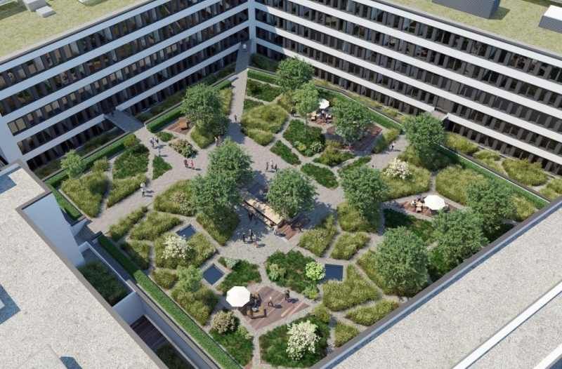 Pocket Park des Holiday Inn