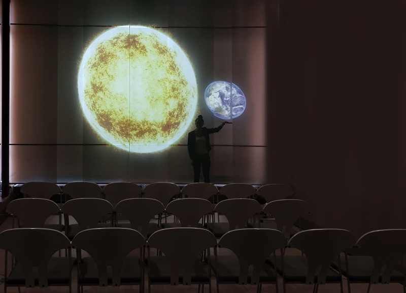 Präsentation mittels Mapping-Technologie