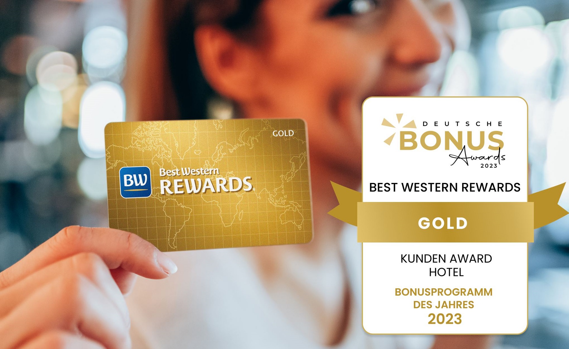 Bestes Bonusprogramm der Hotellerie: Best Western Rewards gewinnt den Deutschen Bonus Award 2023 als „Bestes Programm des Jahres“. Foto: BWH Hotels Central Europe GmbH