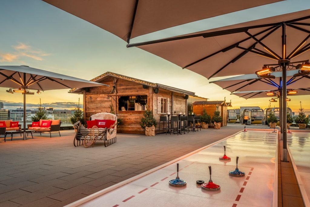 Winterzauber auf Dachterrasse