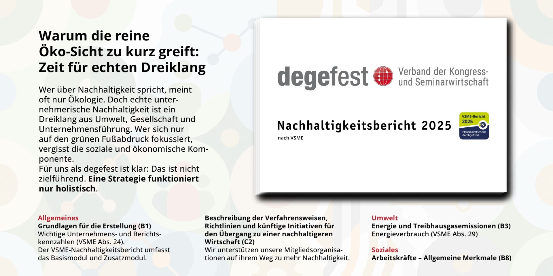 degefest Nachhaltigkeitsbericht